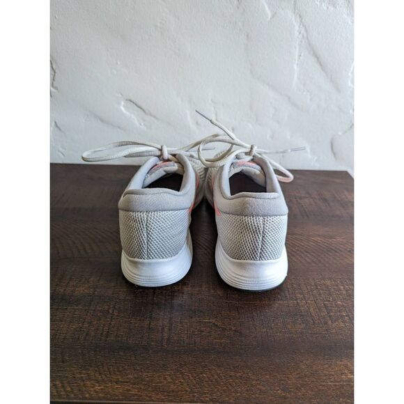 Nike Women's Revolution 4 Gray and Pink Running Shoes - Size 8 - Picture 4 of 9